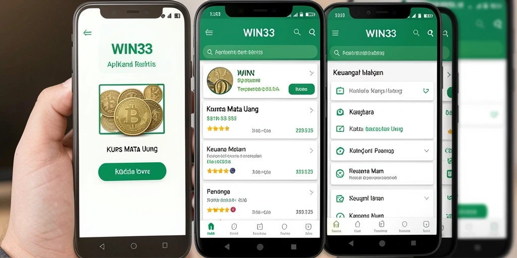 Antarmuka WIN33 yang sederhana dan informatif untuk memantau Kurs Mata Uang.